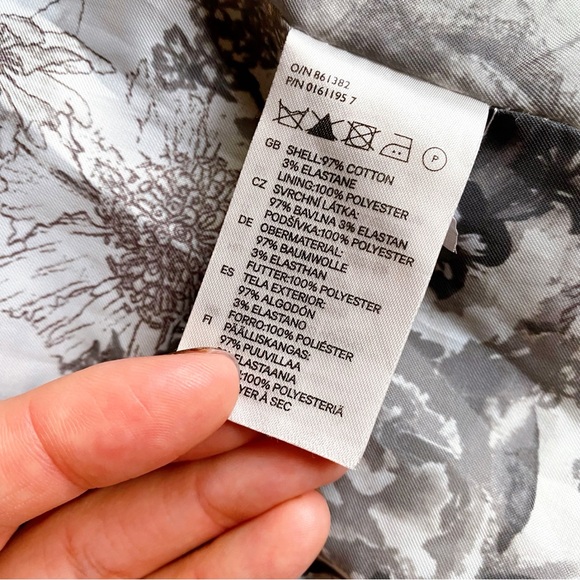 🖤 H&M BLACK CLASSIC SATIN COTTON BLEND BLAZER JACKET! - Picture 14 of 15